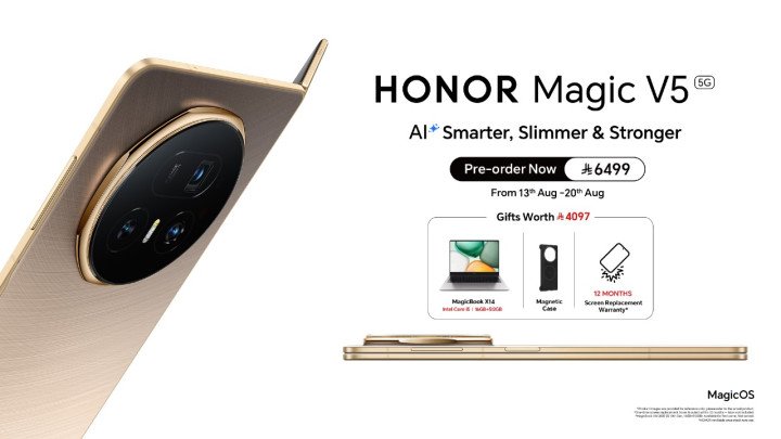 HONOR Announces Pre-Orders for HONOR Magic V5 in the Saudi Market  The all-new foldable sets new benchmarks in design, battery, durability, and AI innovation