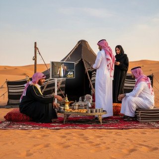 The New Saudi Winter Ritual: How the LG StanbyME 2 is Elevating Desert ...